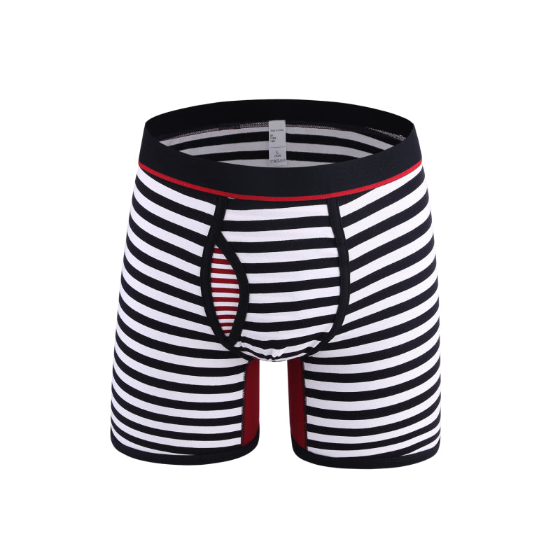 Men's Stretch Stripe Knit Boxer Briefs