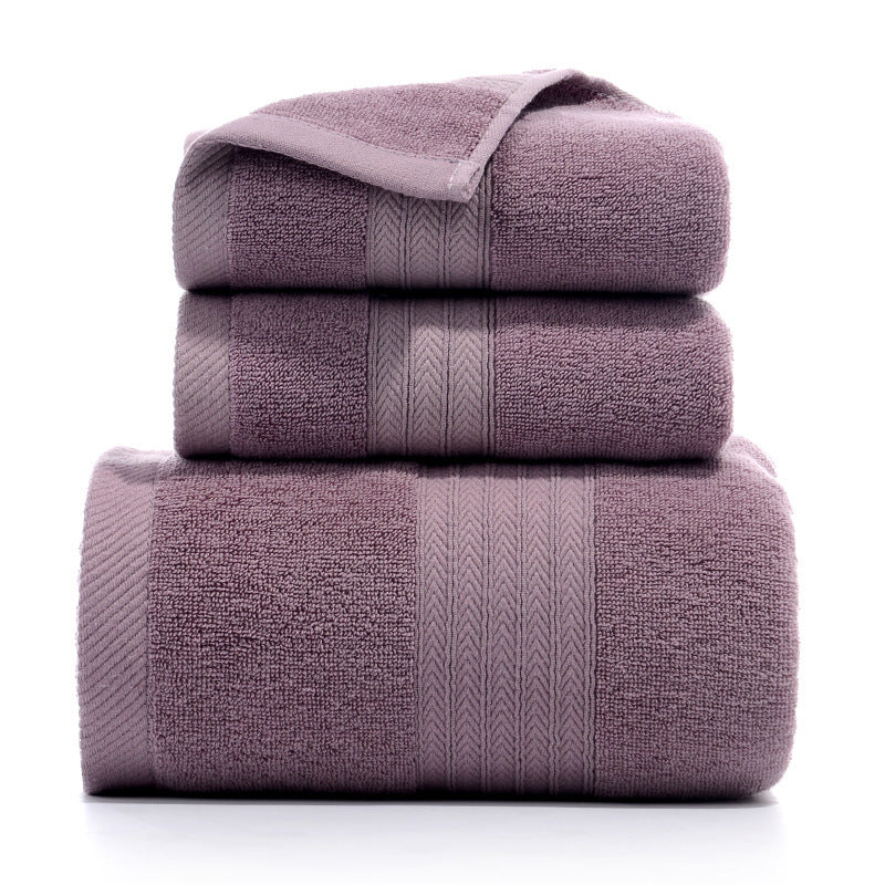 Pure Cotton Towels Three-piece With Hand Bath Towel Class