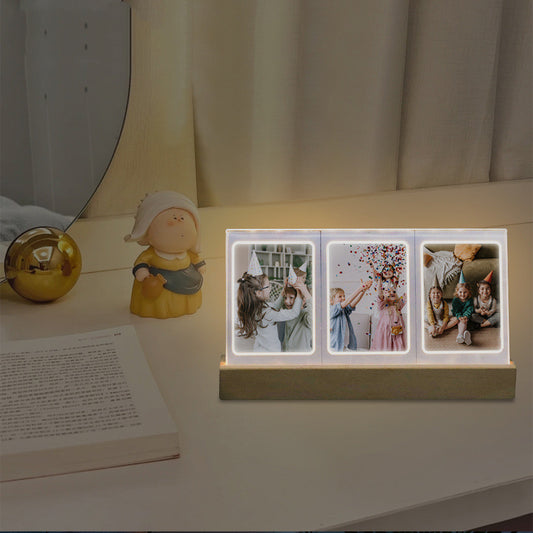 Household Fashion Transparent Luminous Photo Frame