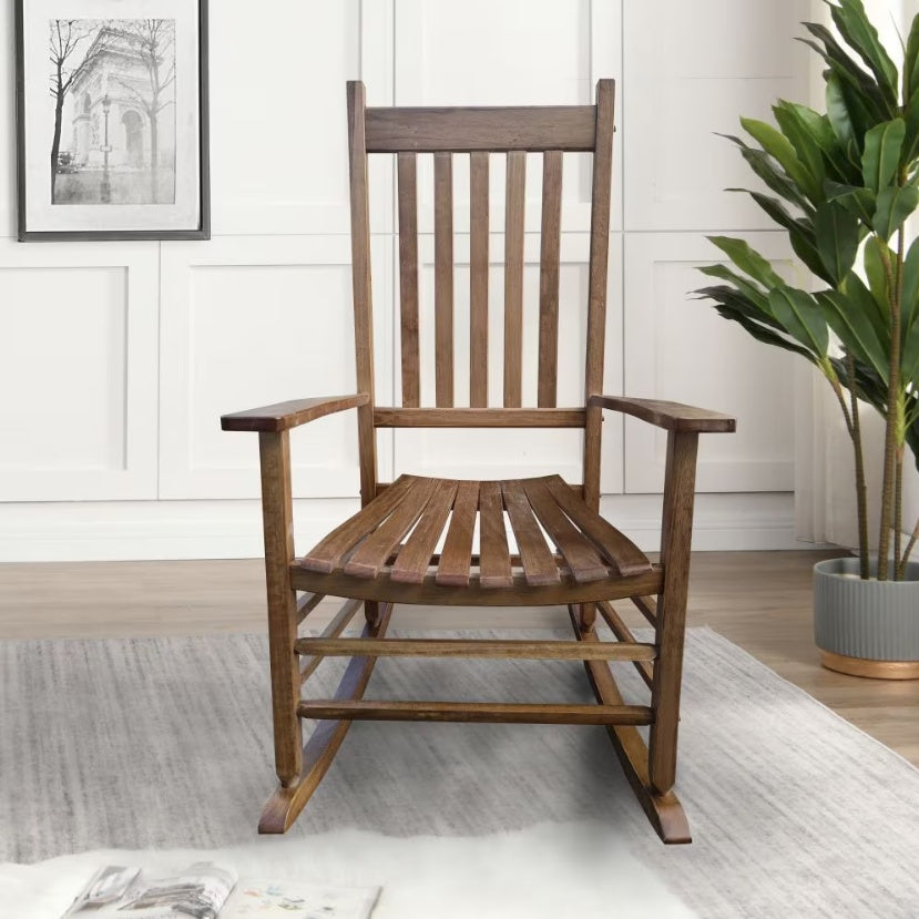 Wooden Porch Rocker Chair WHITE