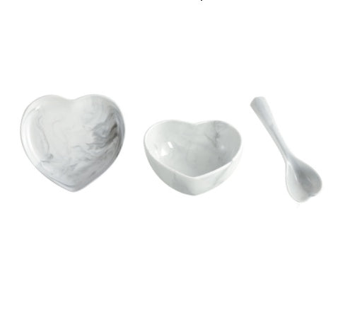 Nordic One-person Ceramic Tableware Love-shaped Tableware