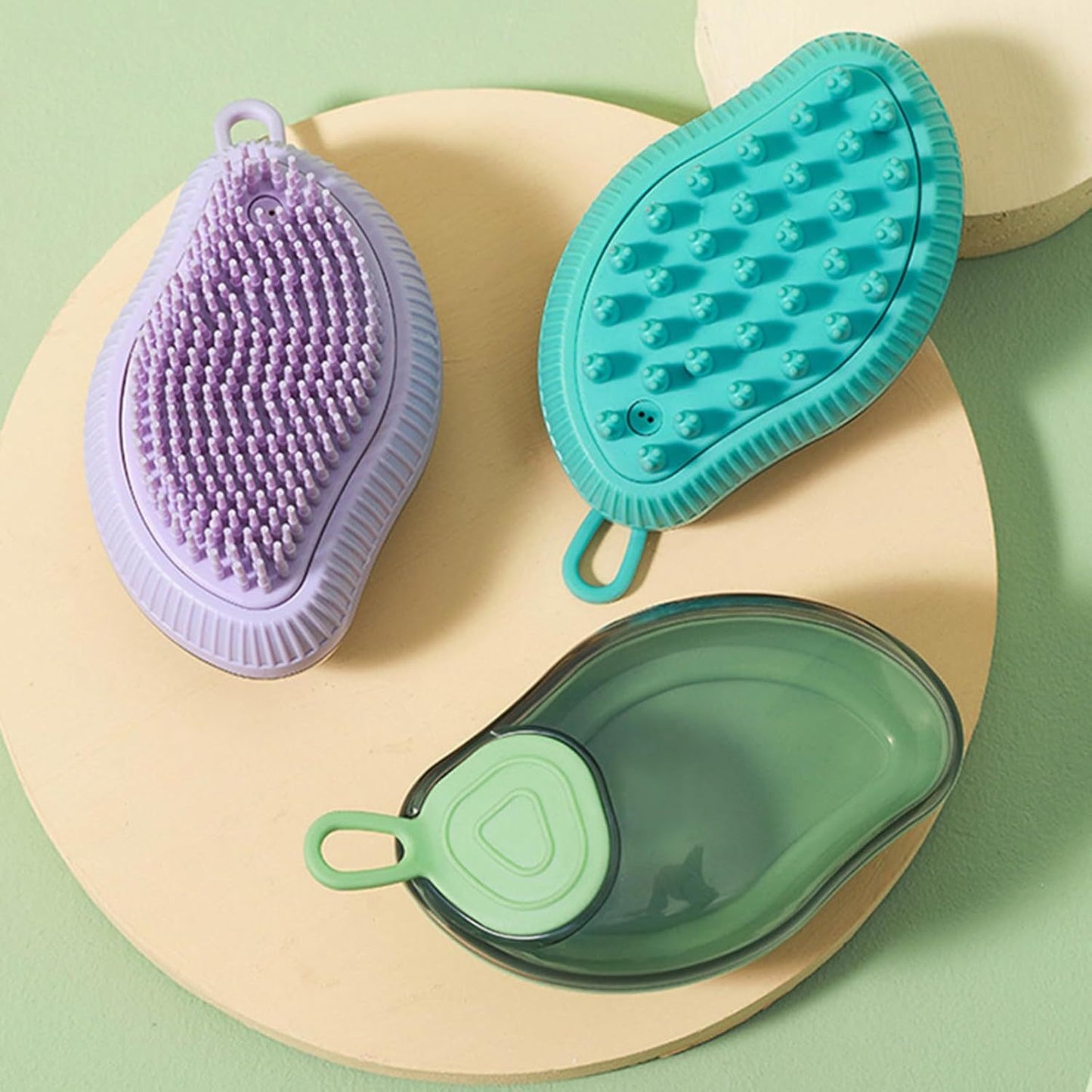 Silicone For Bath Dog Washing Massage Dog Bath Brush With Soap Dispenser Pet Shampoo Brush Dog Grooming Brush