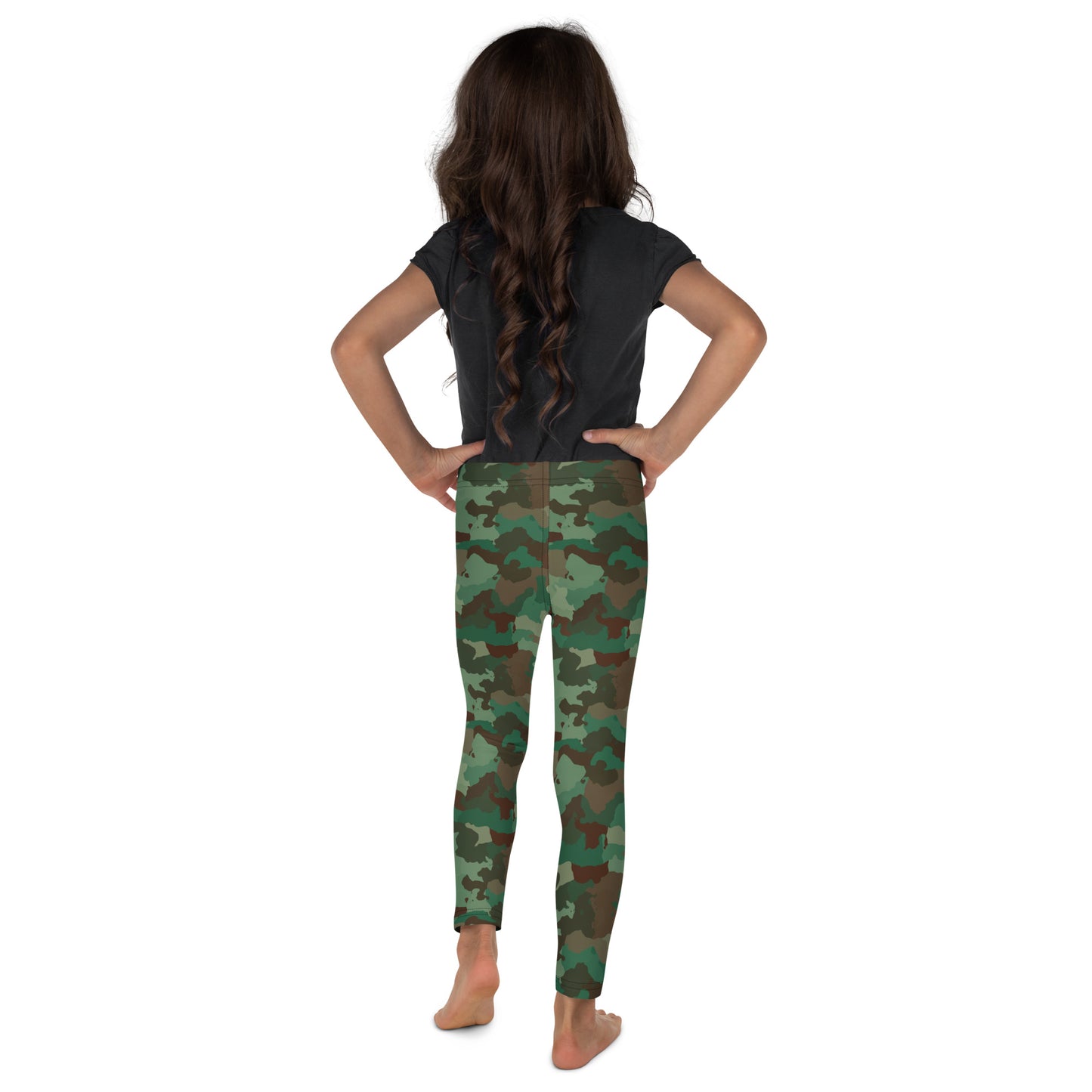 Kid's Leggings - Greens & Browns Camouflage