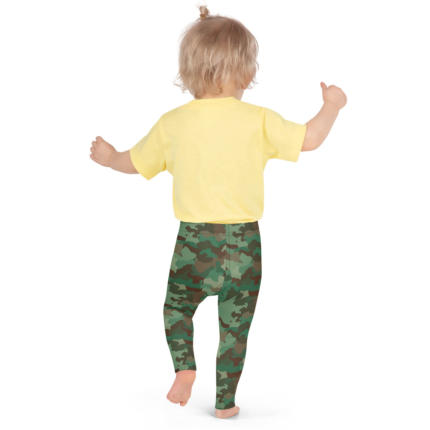 Kid's Leggings - Greens & Browns Camouflage