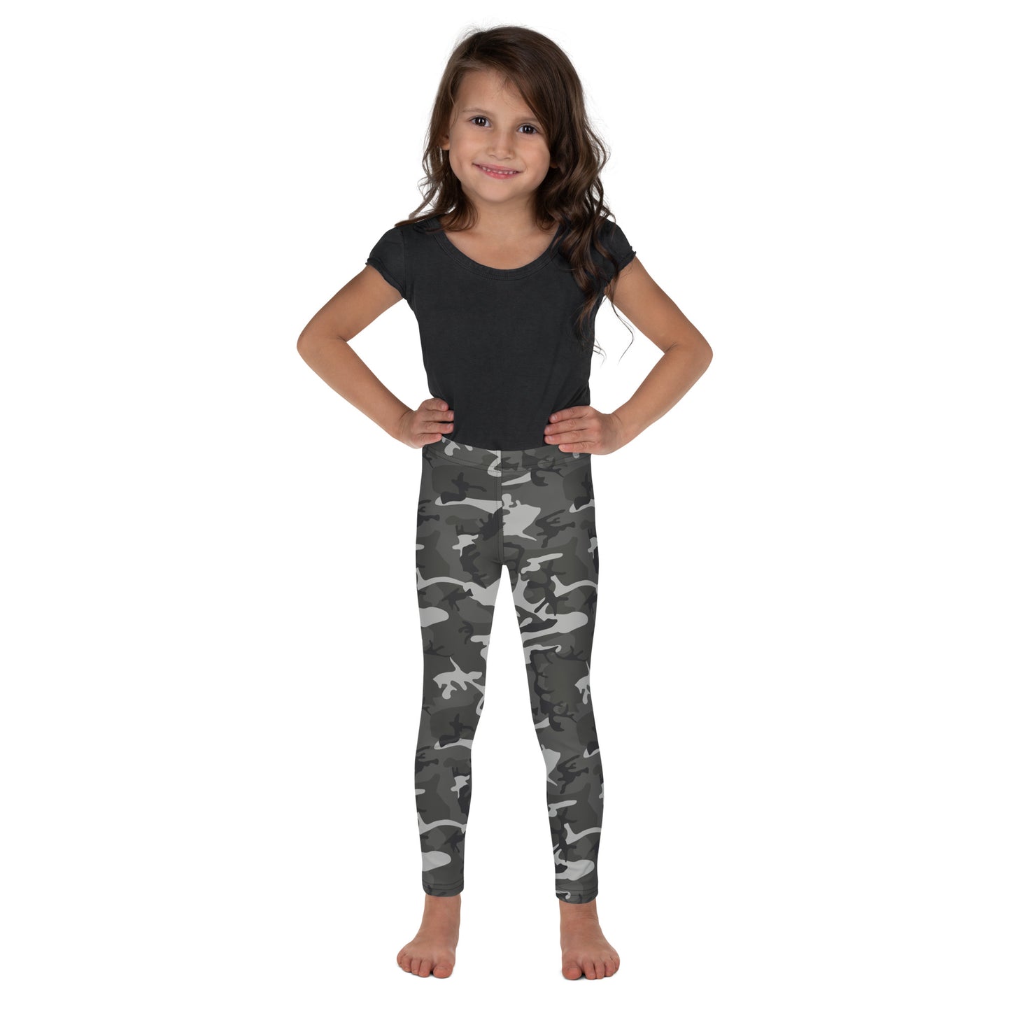 Kid's Leggings - Shades of Green Camouflage