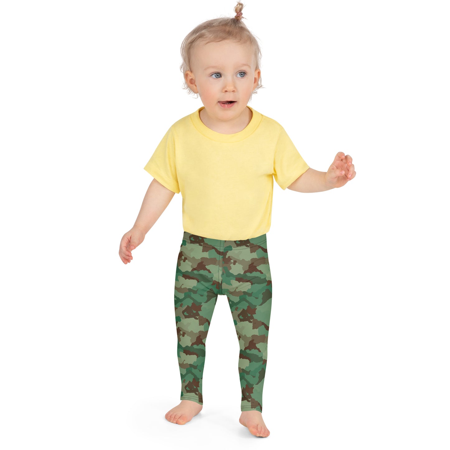 Kid's Leggings - Greens & Browns Camouflage