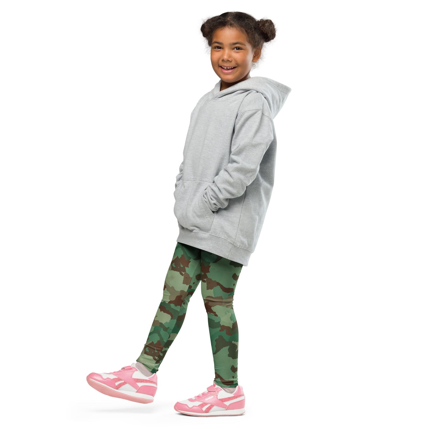 Kid's Leggings - Greens & Browns Camouflage