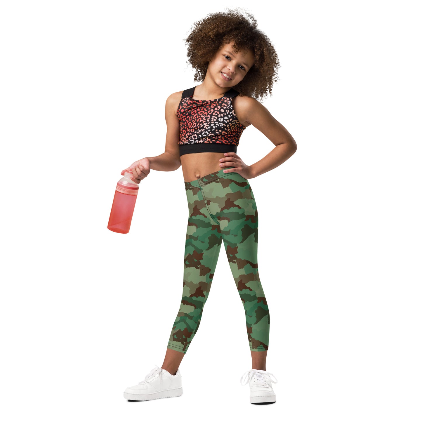 Kid's Leggings - Greens & Browns Camouflage