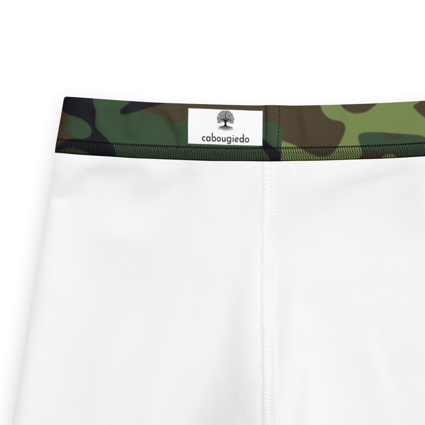 Kid's Leggings - Green Brown & Black Camouflage