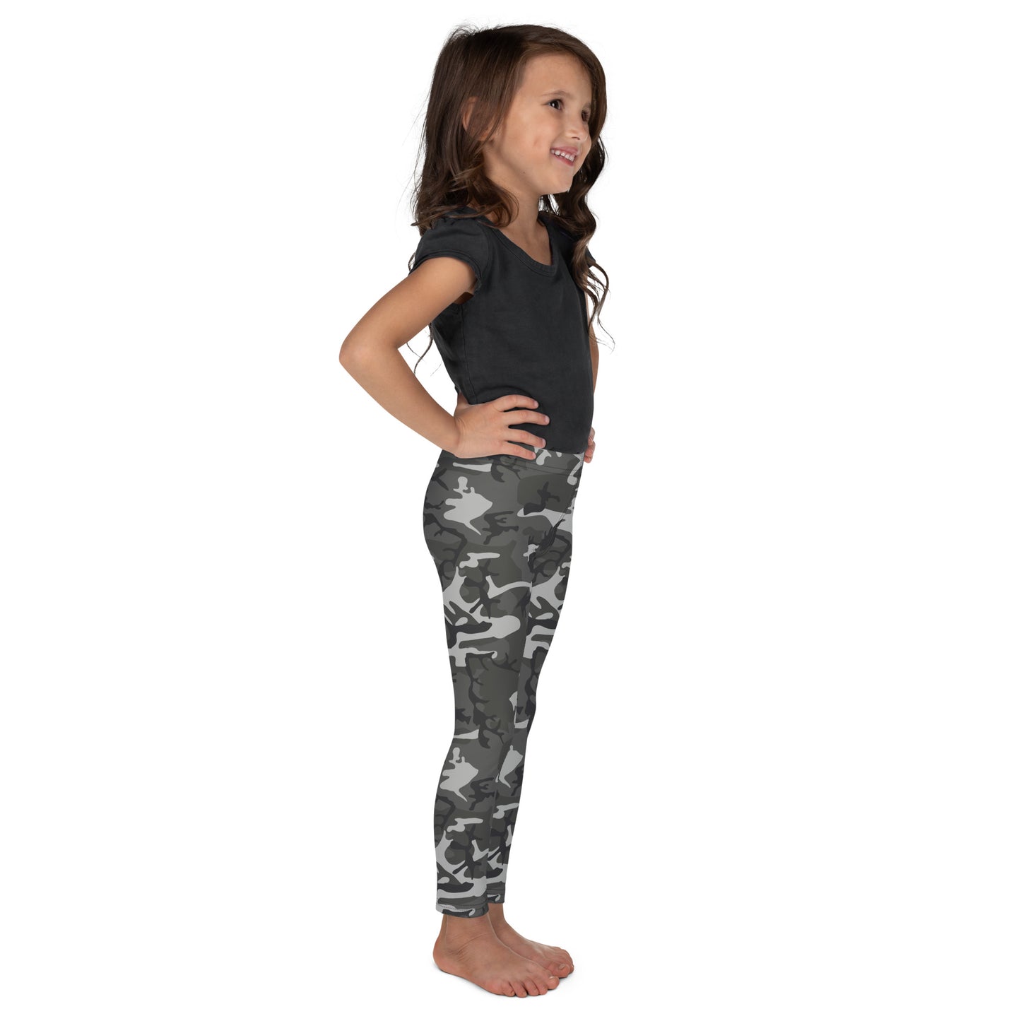 Kid's Leggings - Shades of Green Camouflage