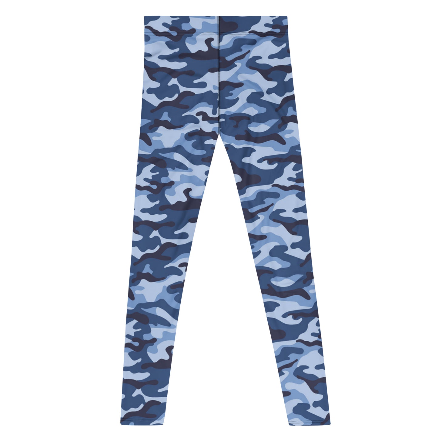 Men's Leggings - Blue & White Camouflage