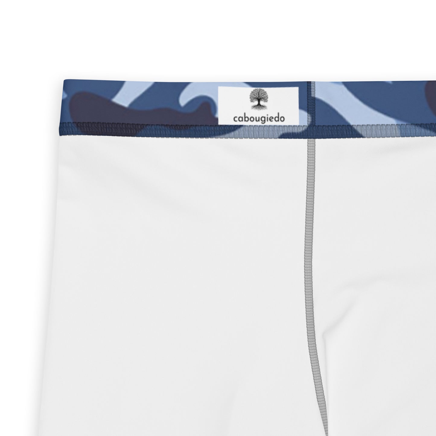 Men's Leggings - Blue & White Camouflage