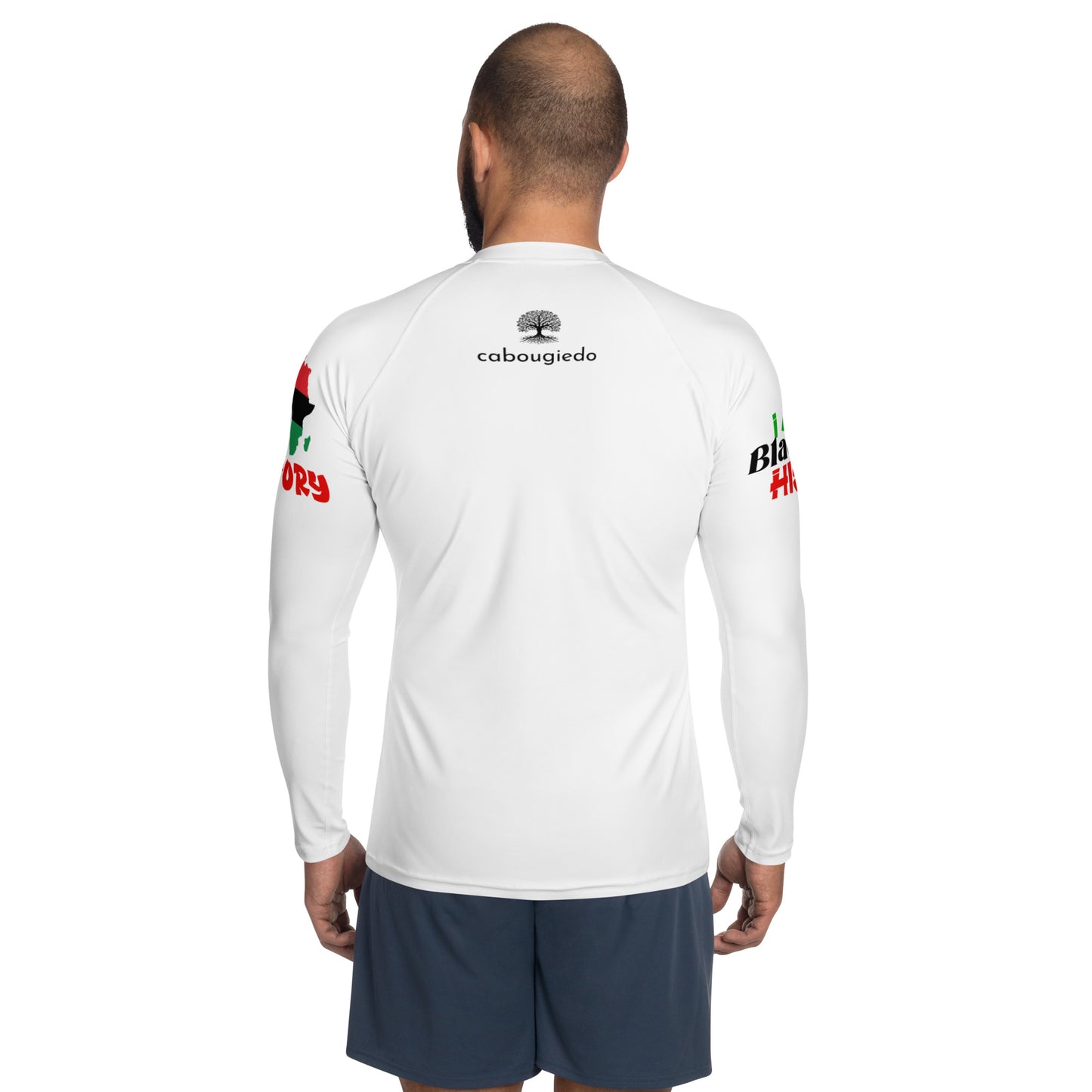 Men's Rash Guard - I Am Black History