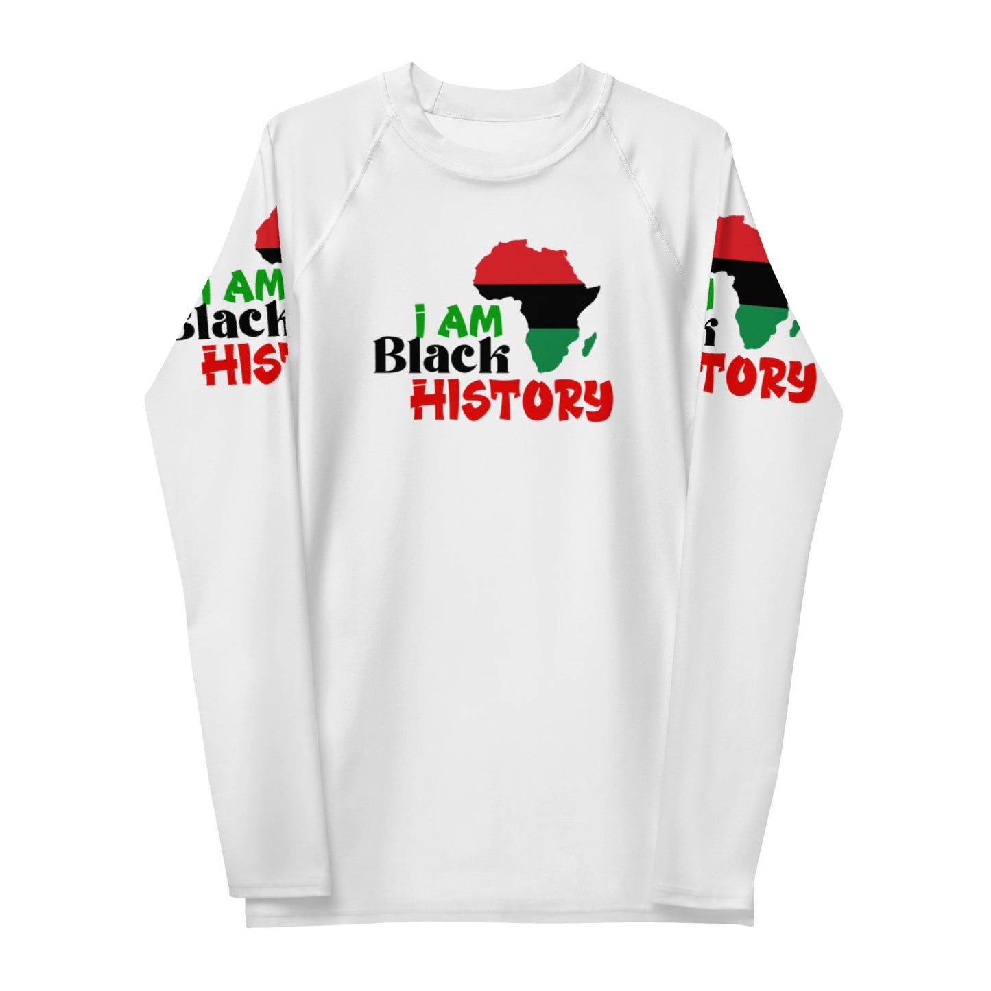 Men's Rash Guard - I Am Black History