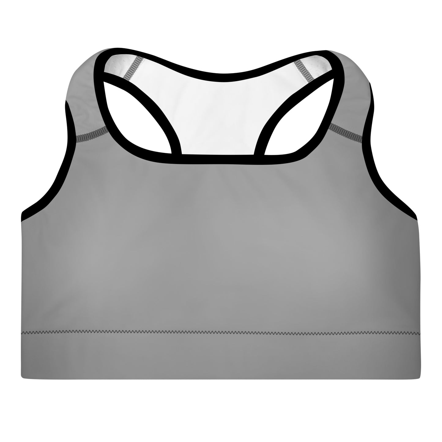 Padded Sports Bra - Nobel Gray