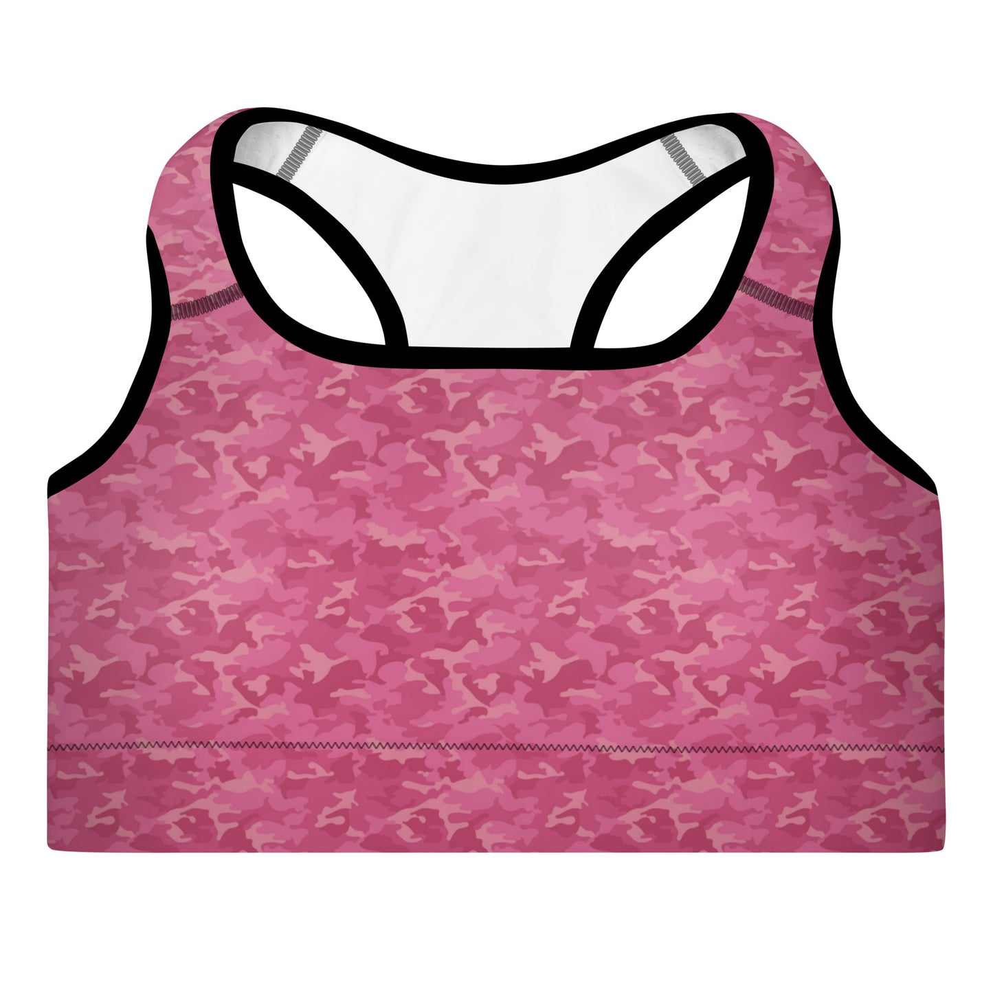 Padded Sports Bra - Pink Pink Camouflage