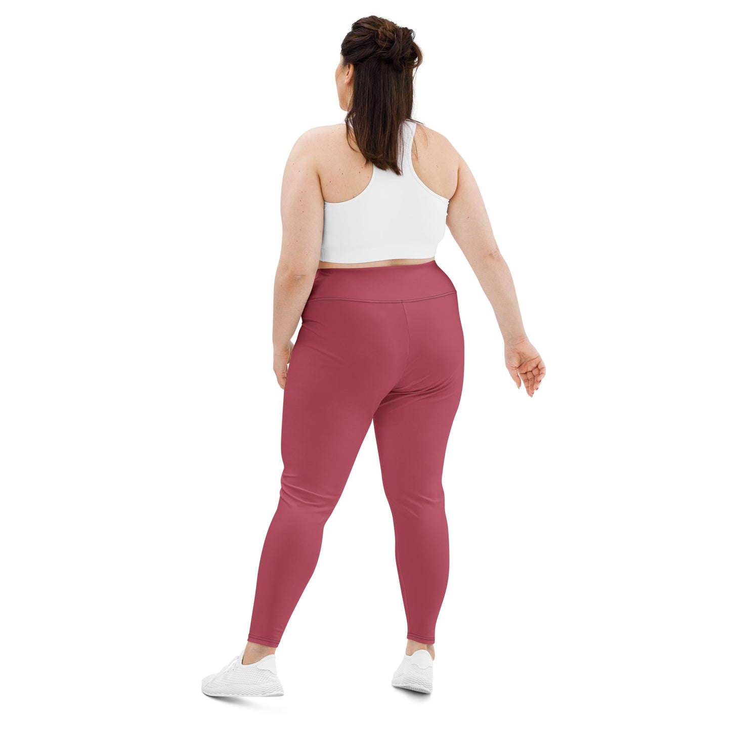 All-Over Print Plus Size Leggings - Hippie Pink