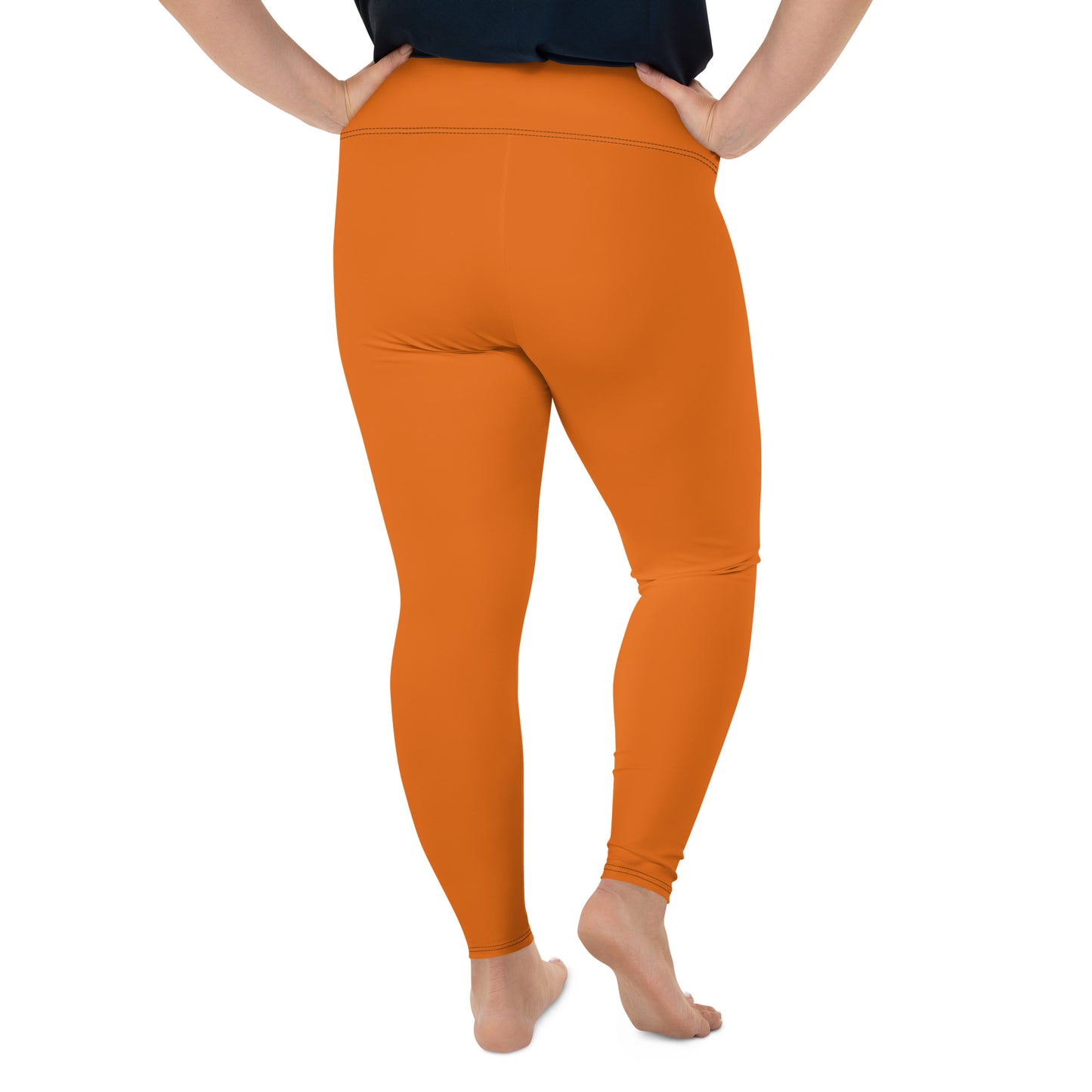 All-Over Print Plus Size Leggings - Mango Tango