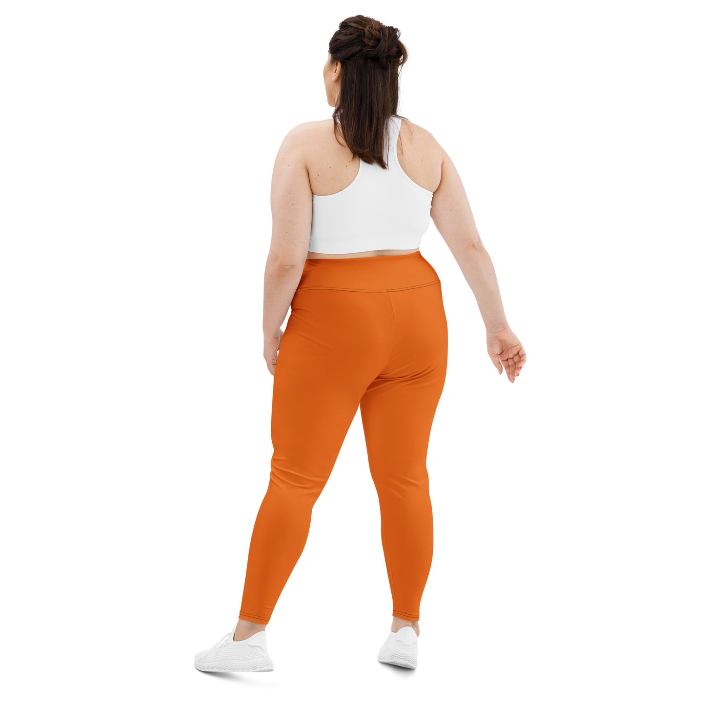 All-Over Print Plus Size Leggings - Mango Tango