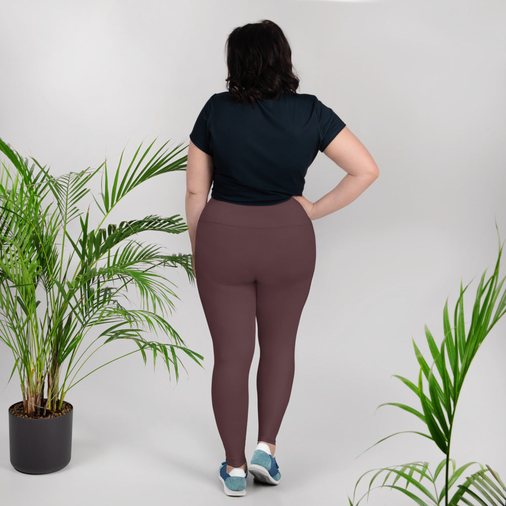 All-Over Print Plus Size Leggings - Cab Sav