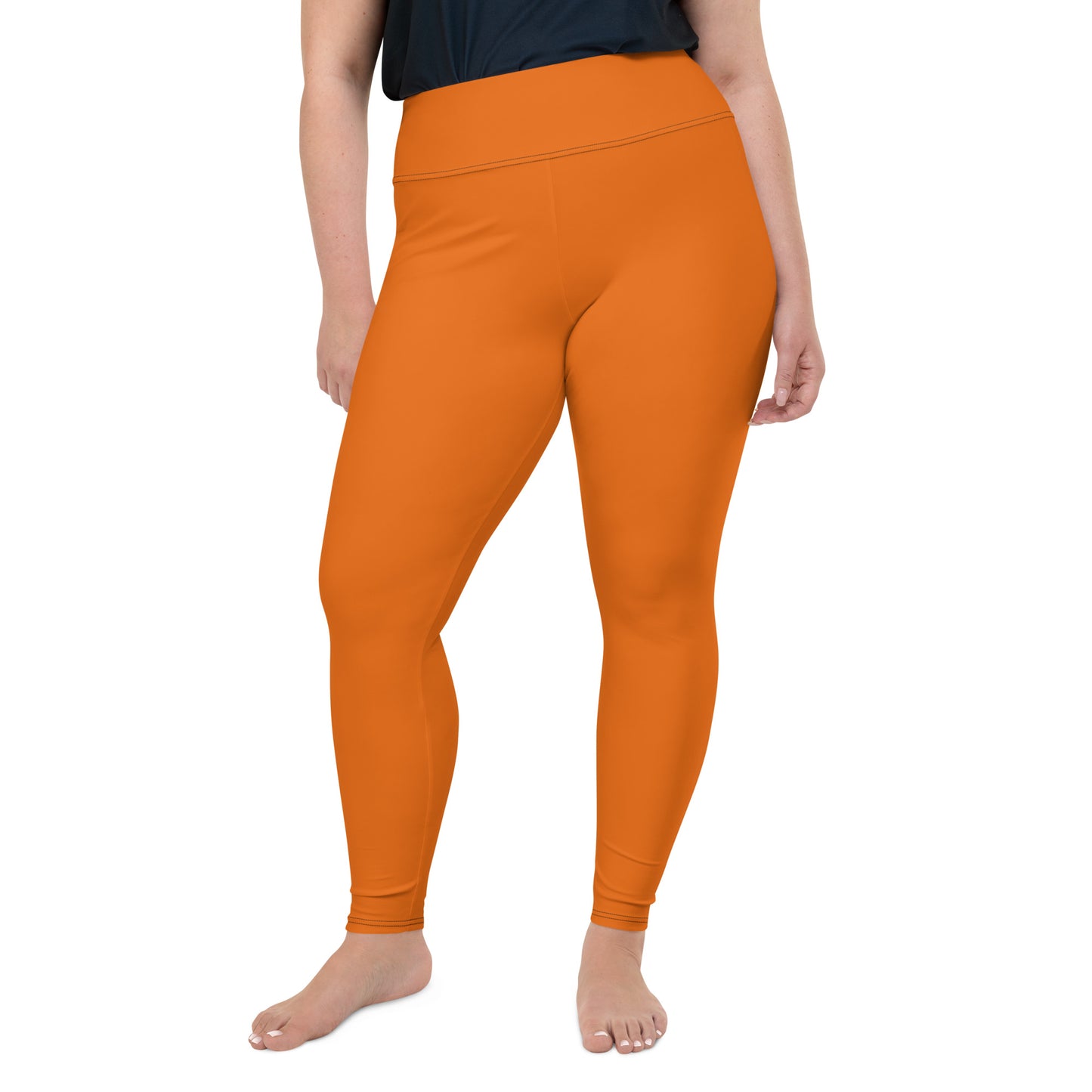 All-Over Print Plus Size Leggings - Mango Tango