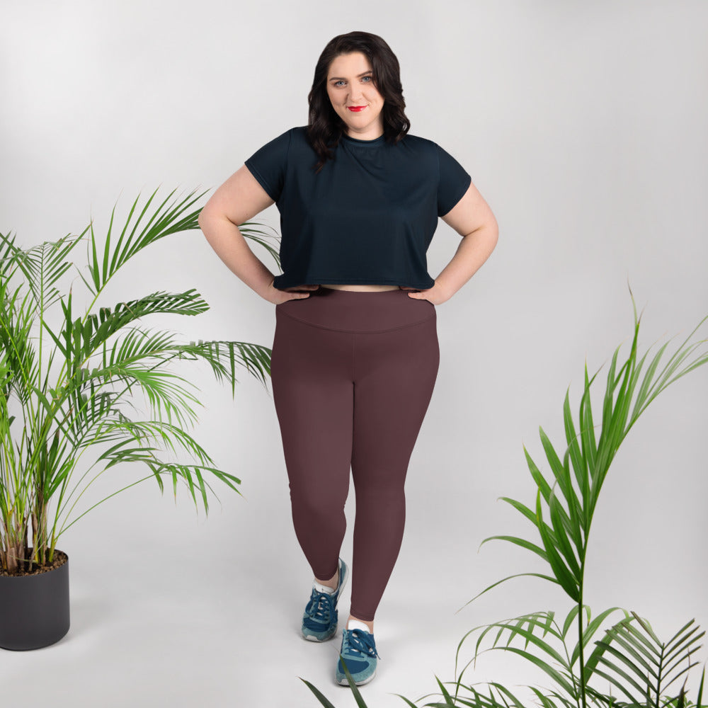 All-Over Print Plus Size Leggings - Cab Sav