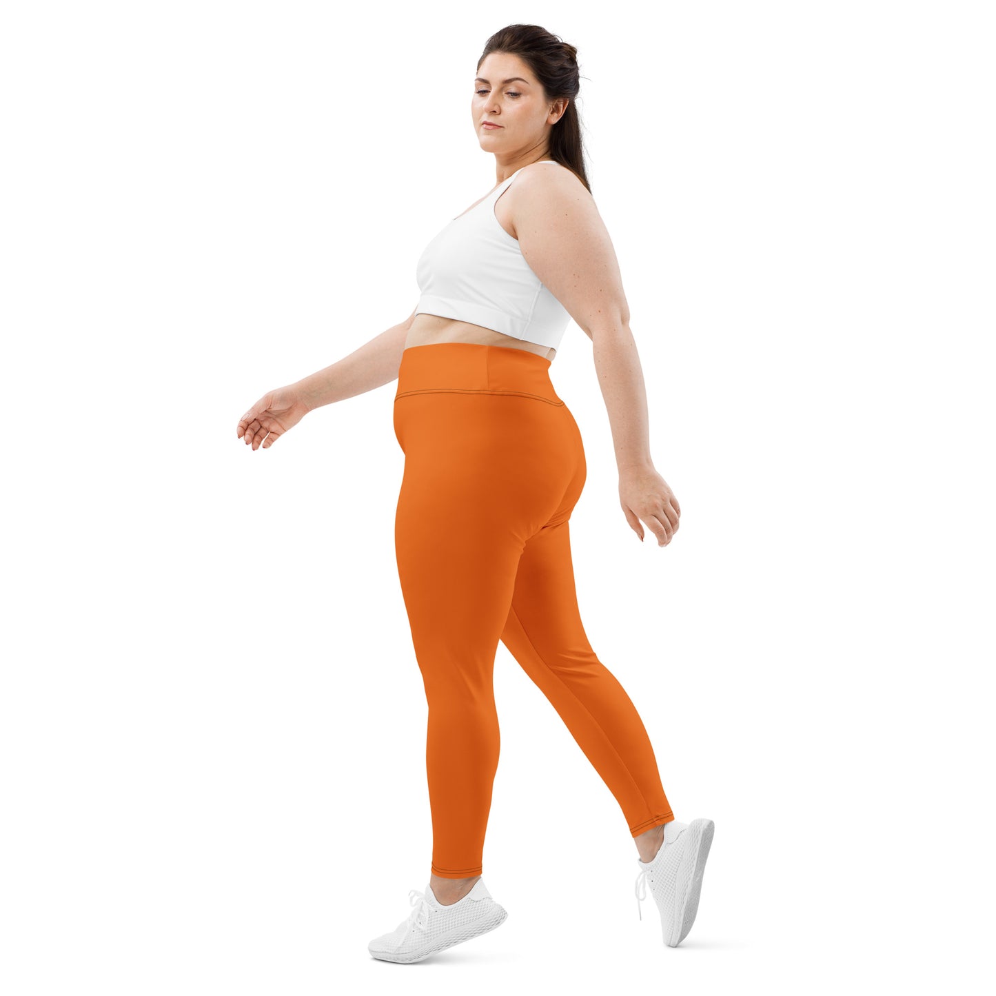 All-Over Print Plus Size Leggings - Mango Tango