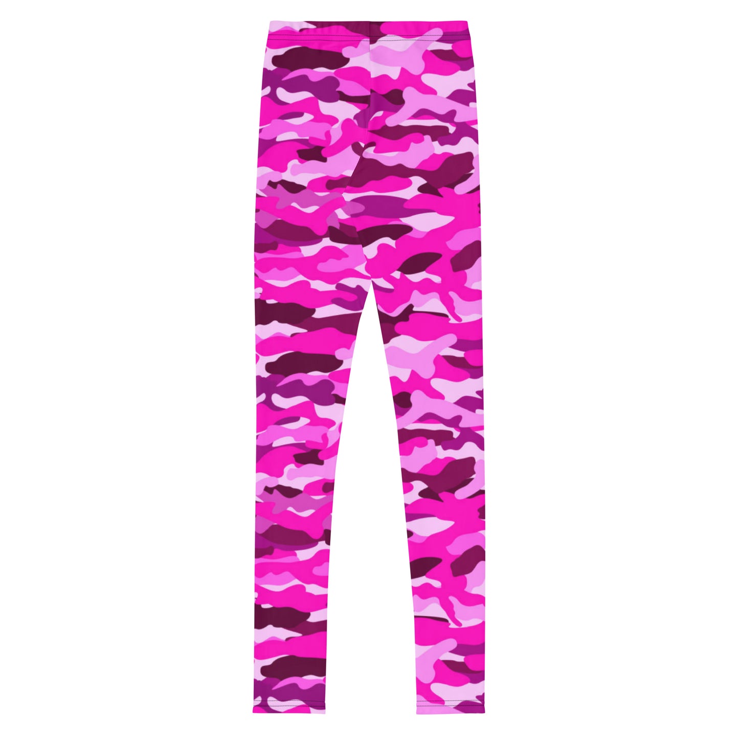 Youth Leggings - Bright Pink Camouflage