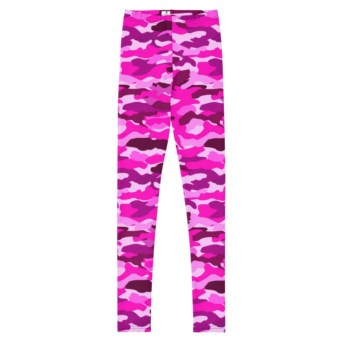 Youth Leggings - Bright Pink Camouflage