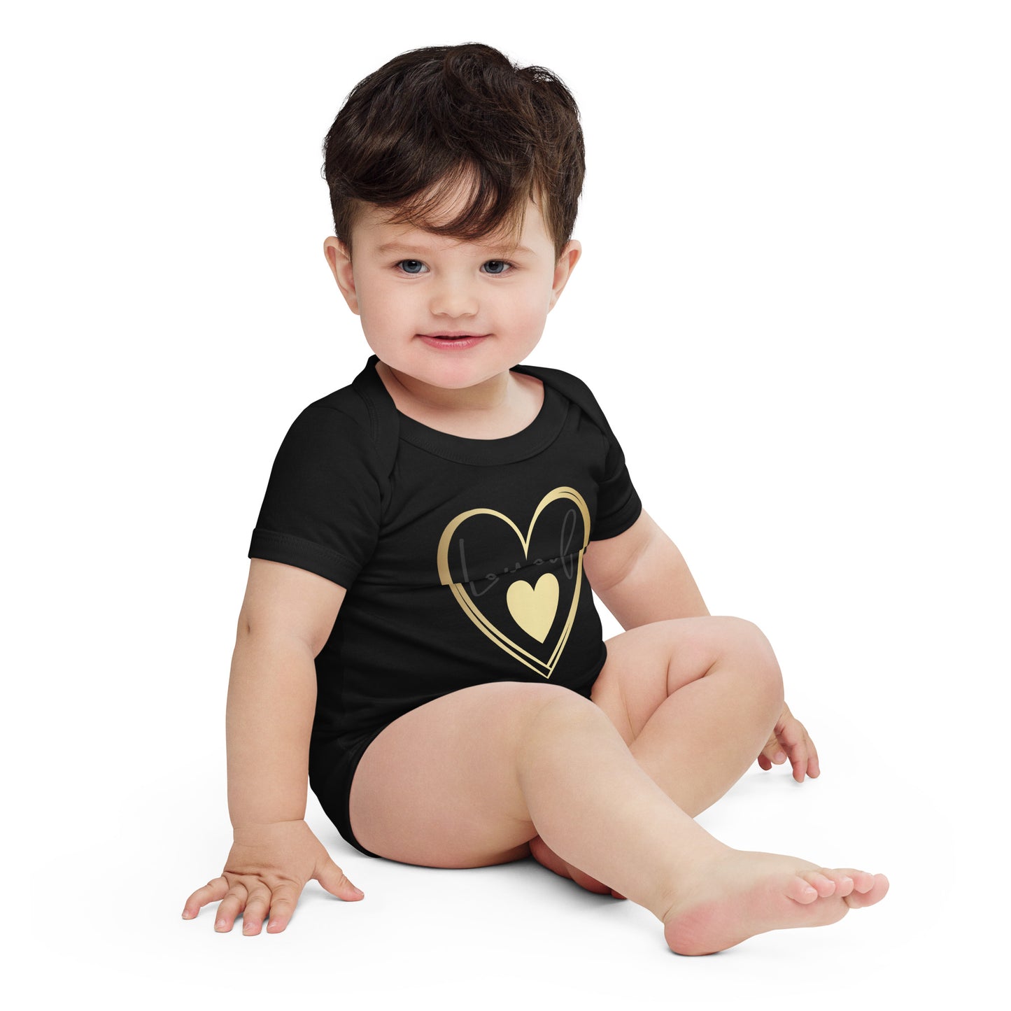 Baby short sleeve one piece - Loved