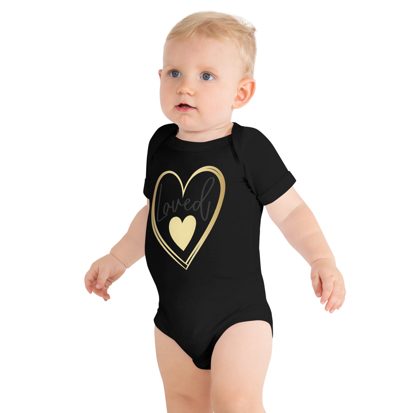 Baby short sleeve one piece - Loved