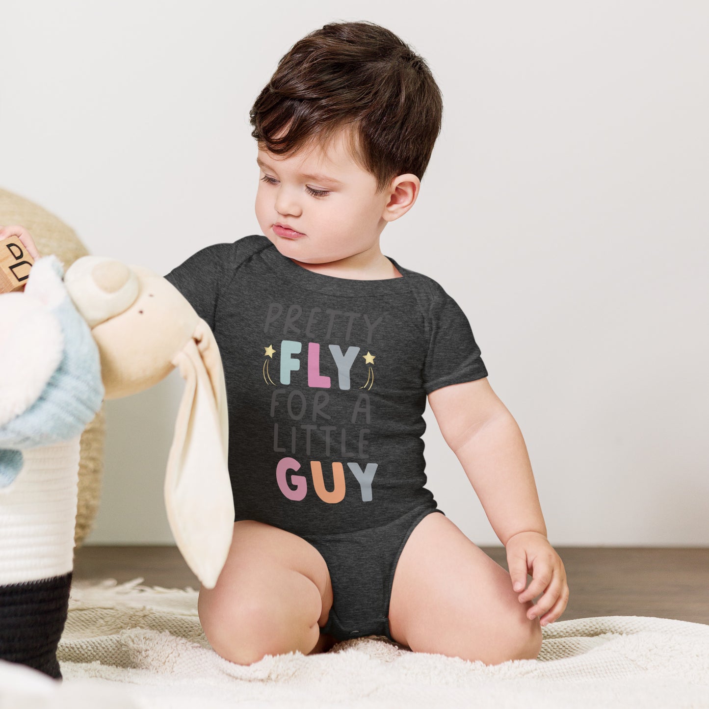 Baby short sleeve one piece - Pretty Fly For a Little Guy