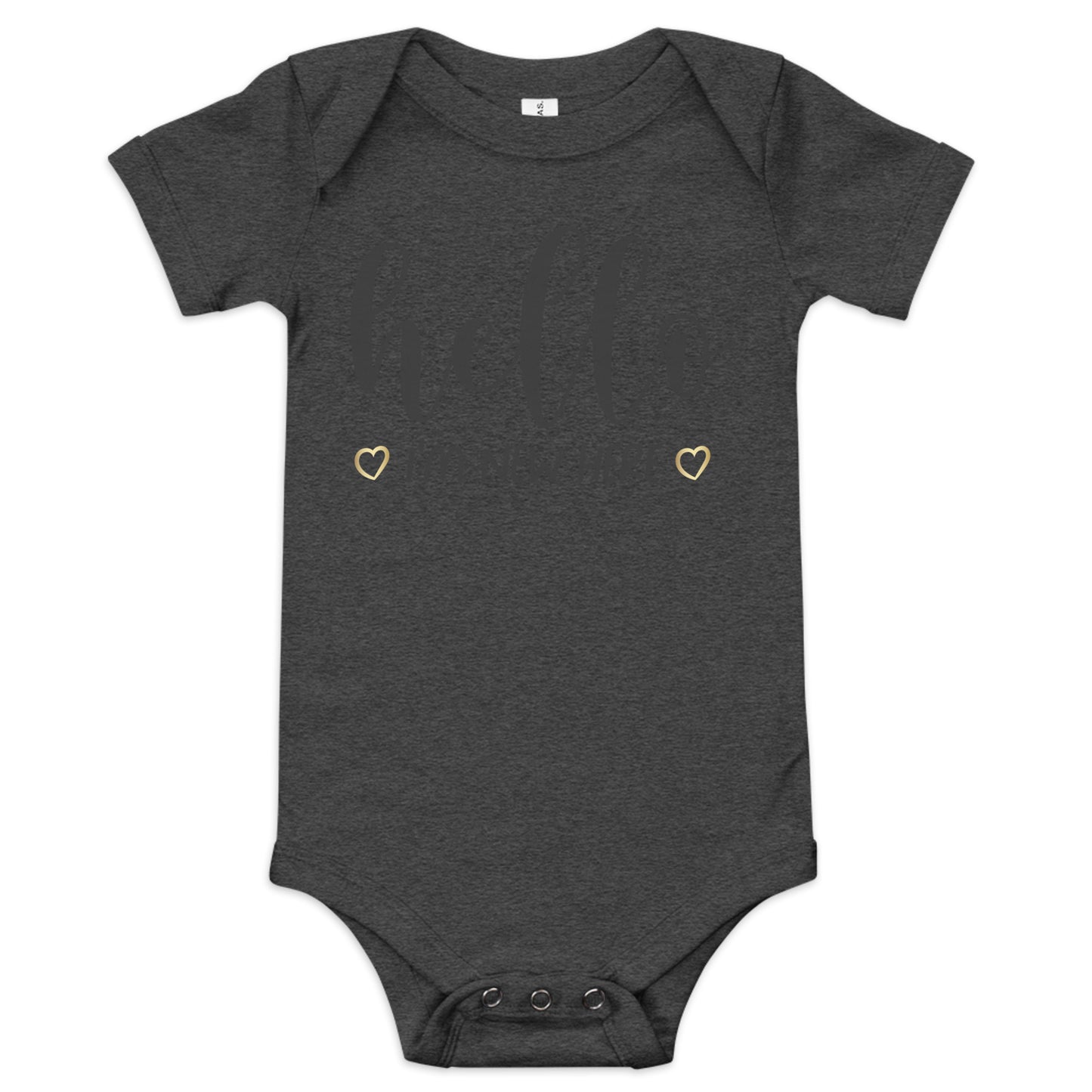 Baby short sleeve one piece - Hello I'm New Here