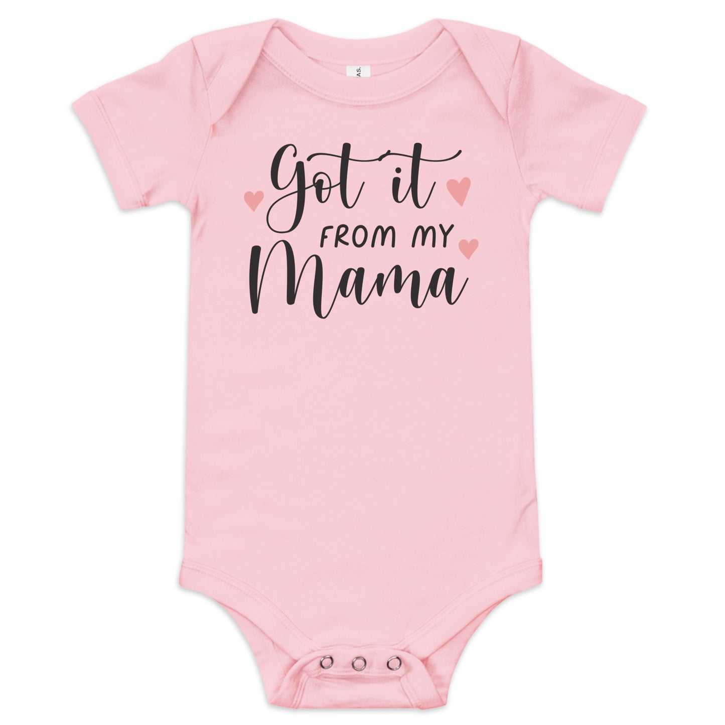 Baby short sleeve one piece -I Got it From My Mama