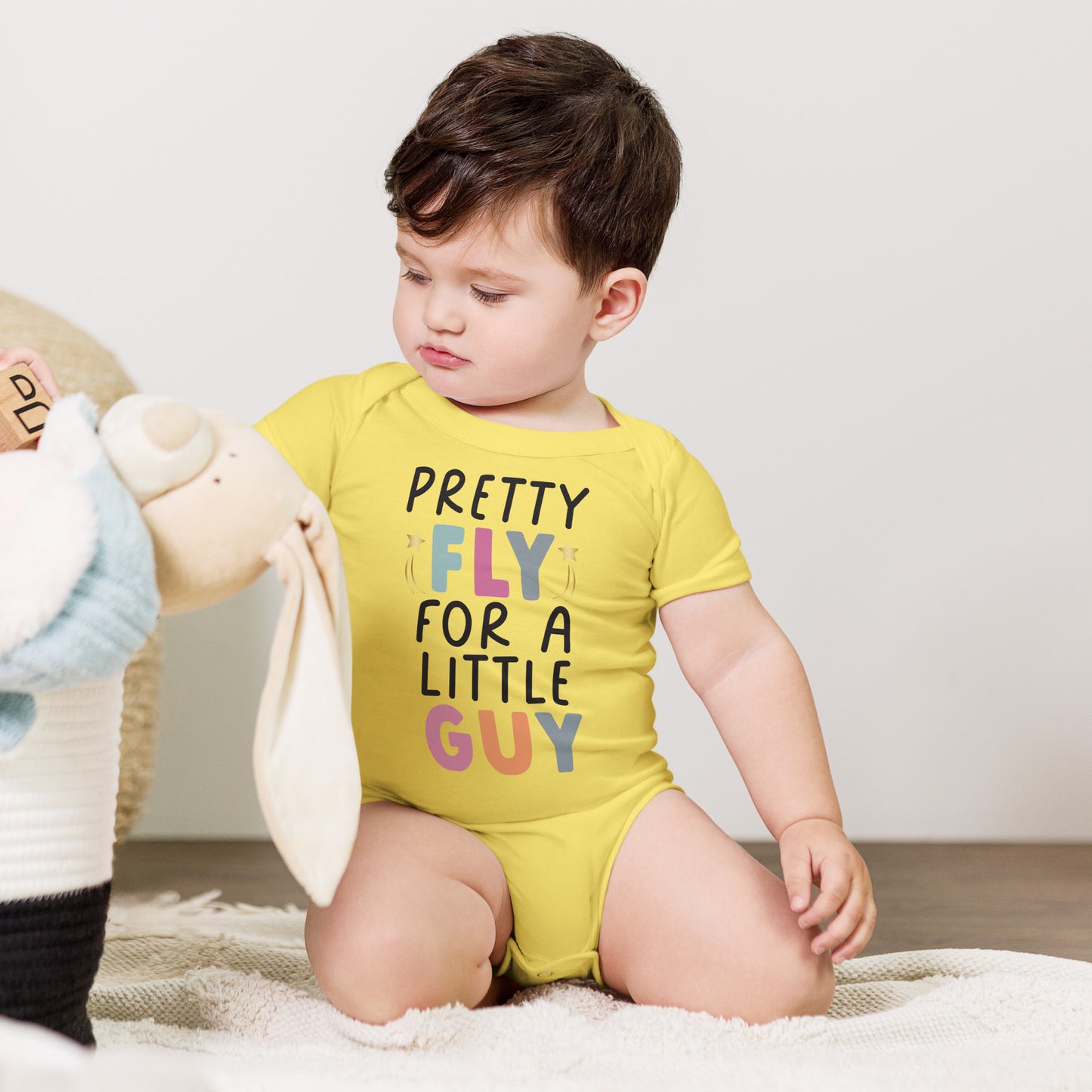 Baby short sleeve one piece - Pretty Fly For a Little Guy