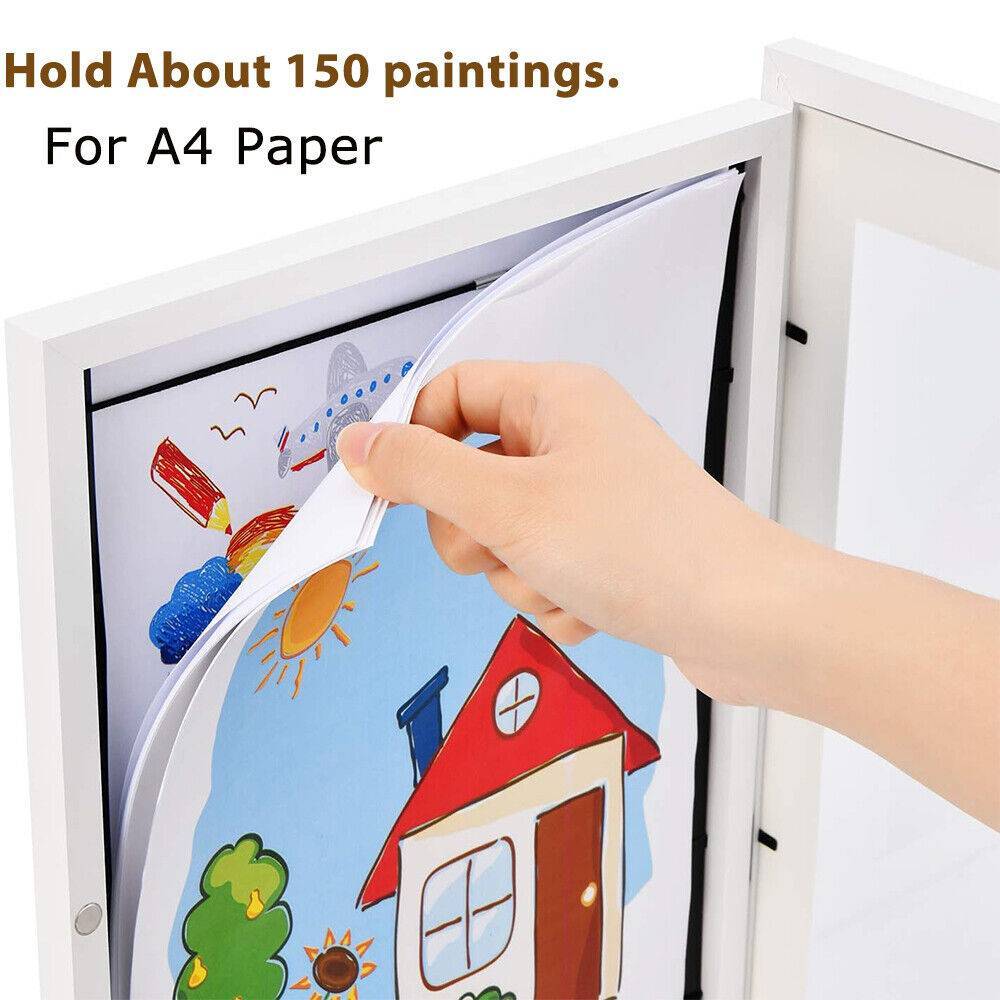 Kids Art Frames Children Art Projects Wooden Artwork Display Hold 150 Pictures