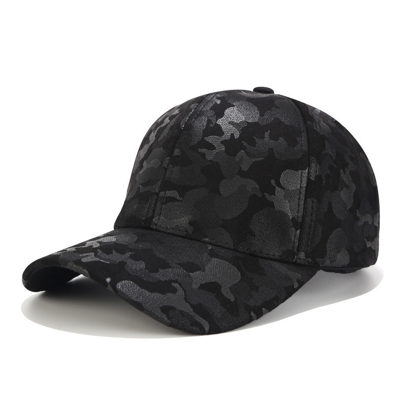 Fashion Simple Suede Camouflage Baseball Cap