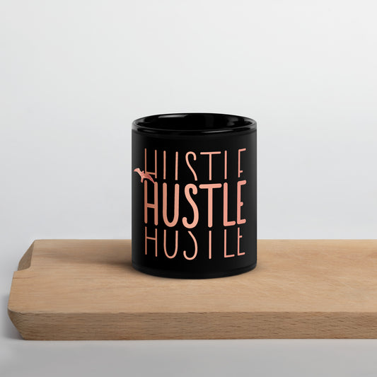 Black Glossy Mug - HUSTLE