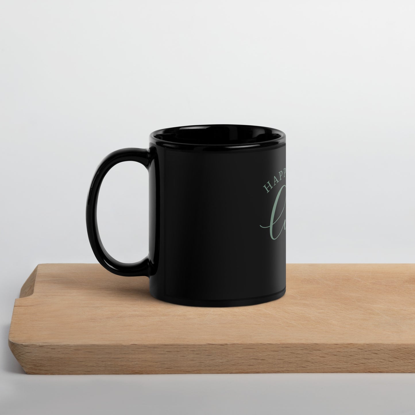 Black Glossy Mug - St Patty's Day Happy Go Lucky