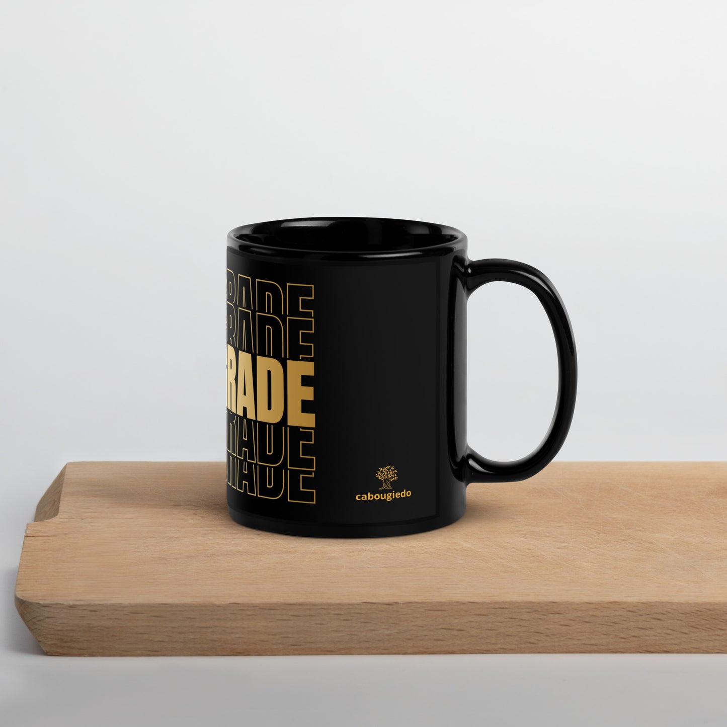 Black Glossy Mug - Teacher Fifth Grade in Gold