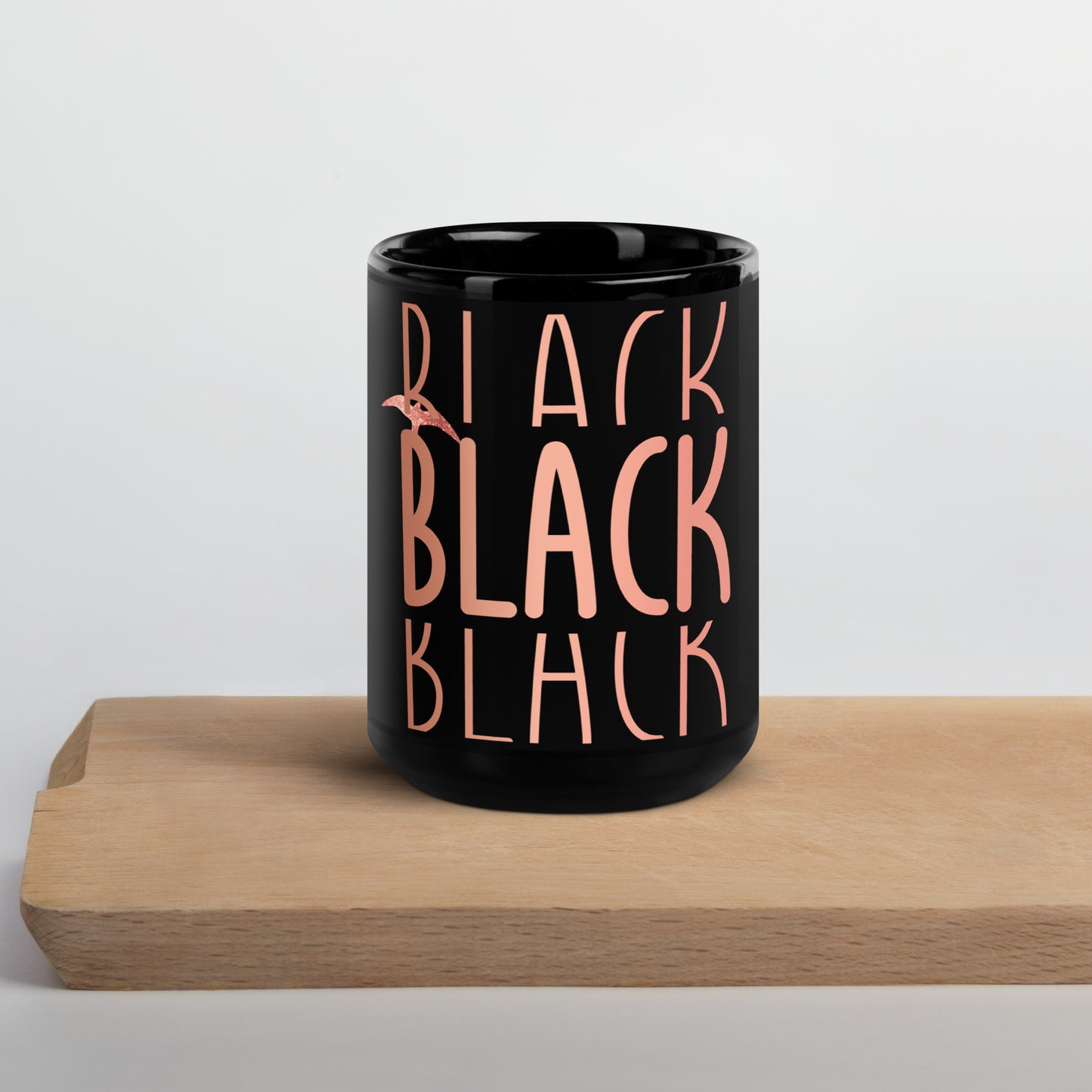 Black Glossy Mug - BLACK