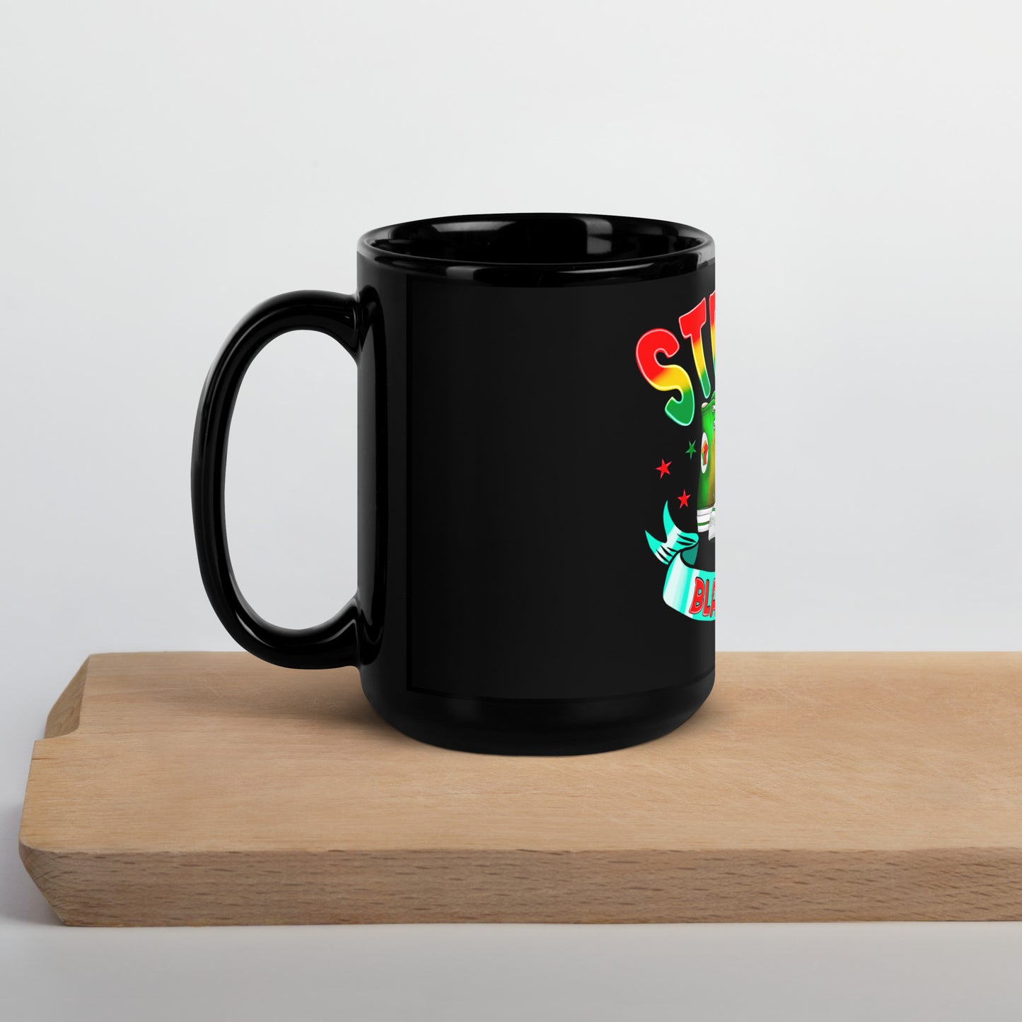 Black Glossy Mug - Steppin Into Black HIstory Month