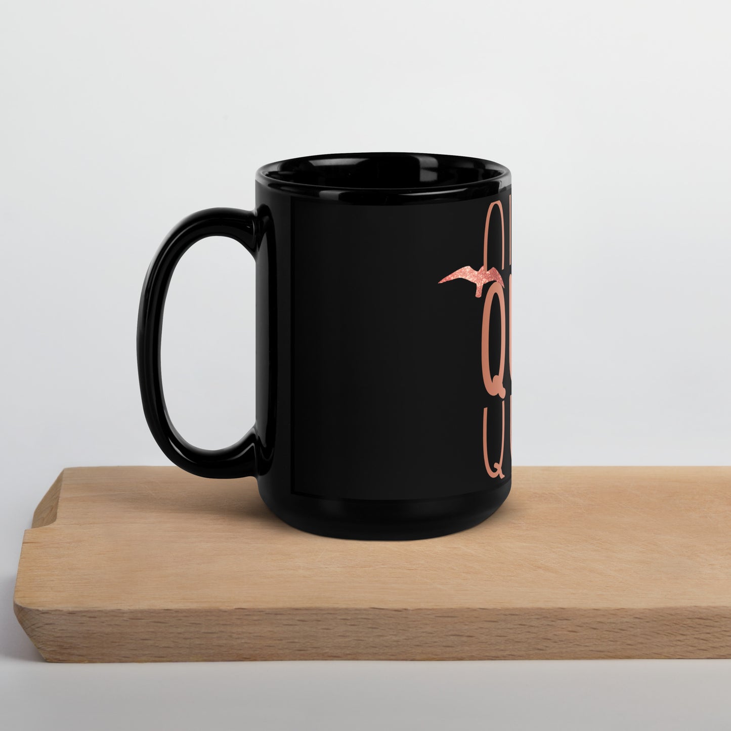 Black Glossy Mug - QUEEN