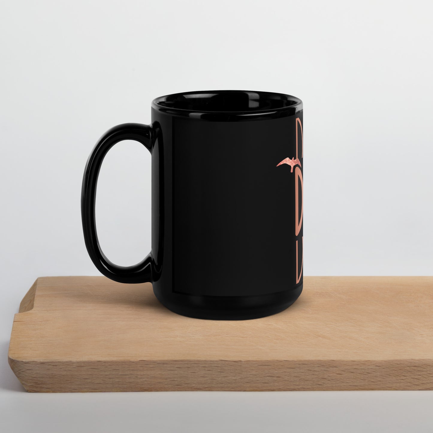 Black Glossy Mug - DOPE Rose Gold