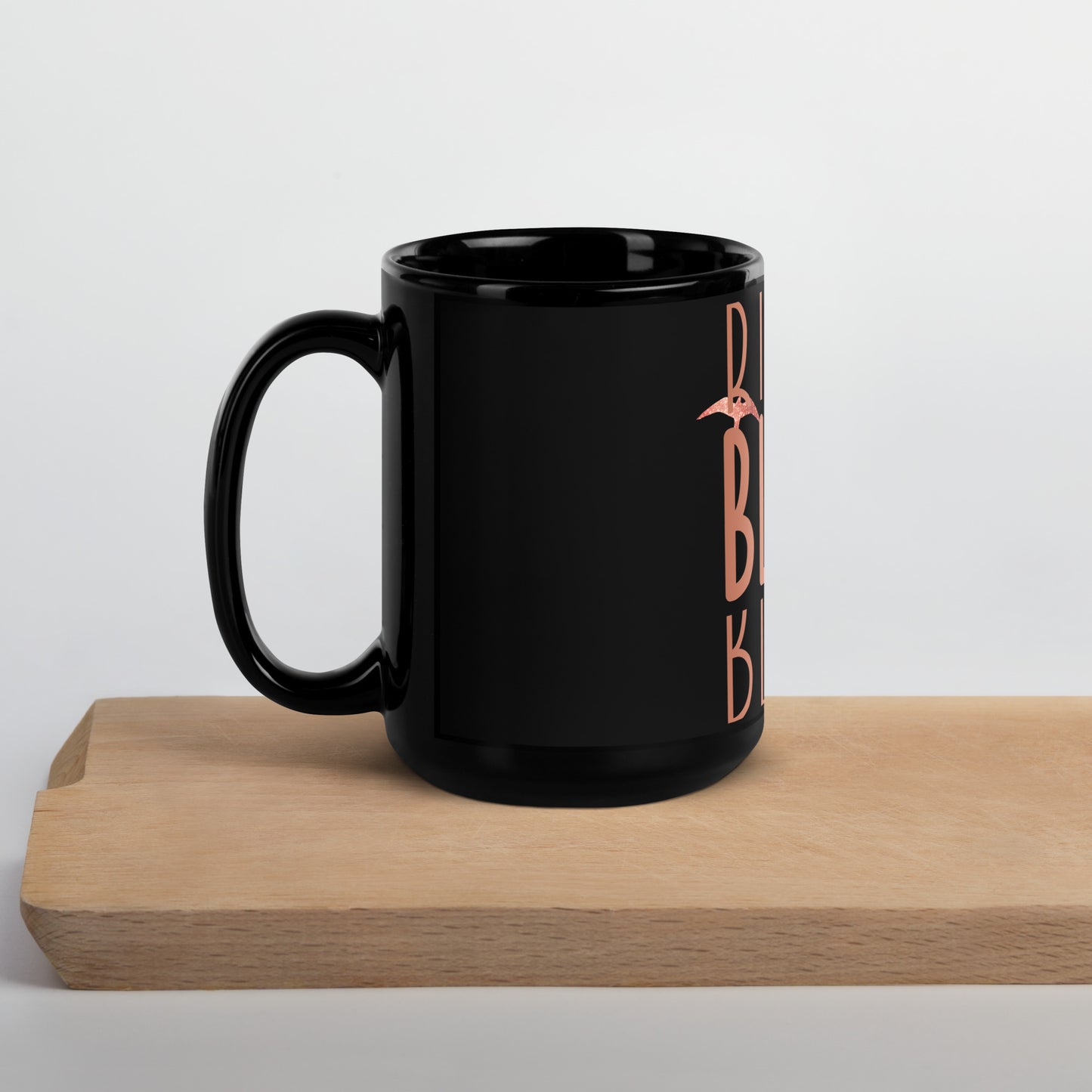 Black Glossy Mug - BLACK