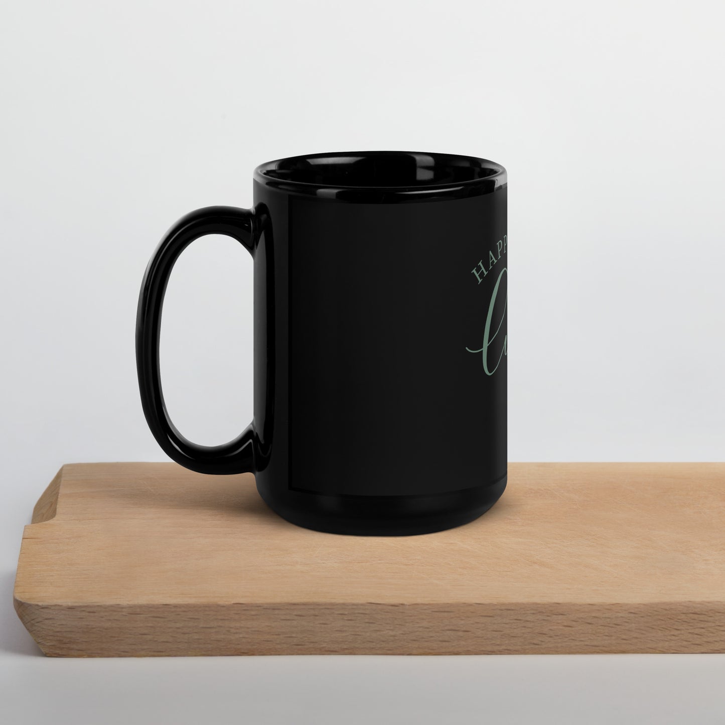 Black Glossy Mug - St Patty's Day Happy Go Lucky