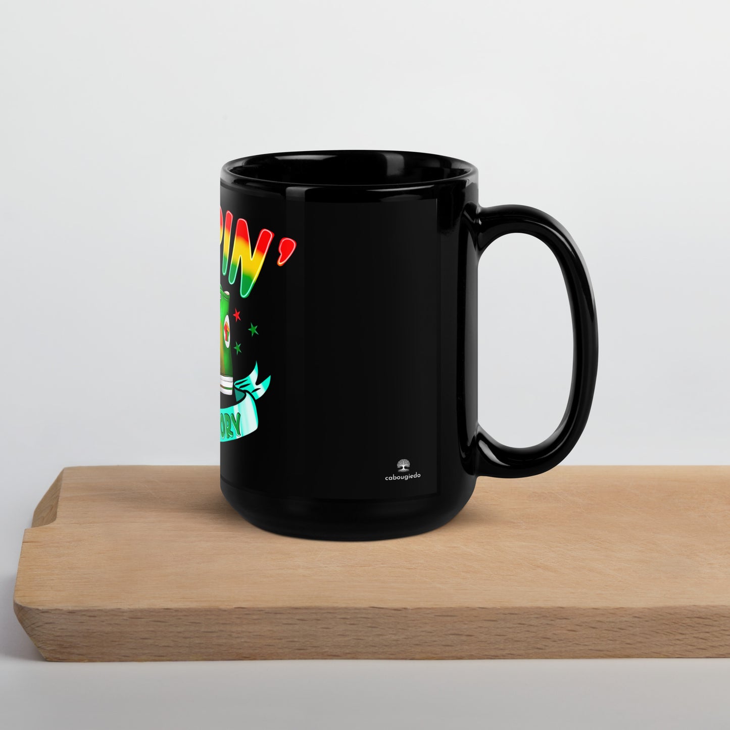 Black Glossy Mug - Steppin Into Black HIstory Month