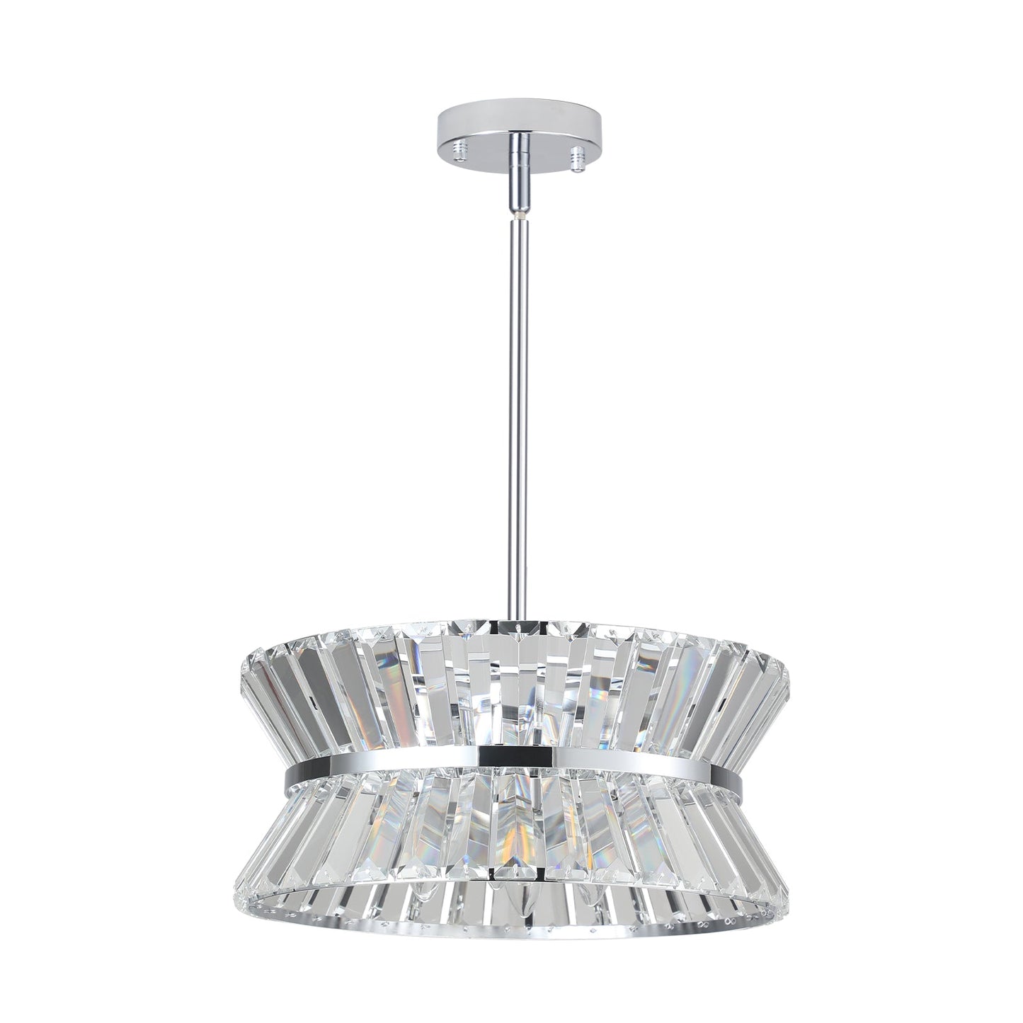 Modern Crystal Chandelier for Living-Room Round Cristal Lamp Luxury