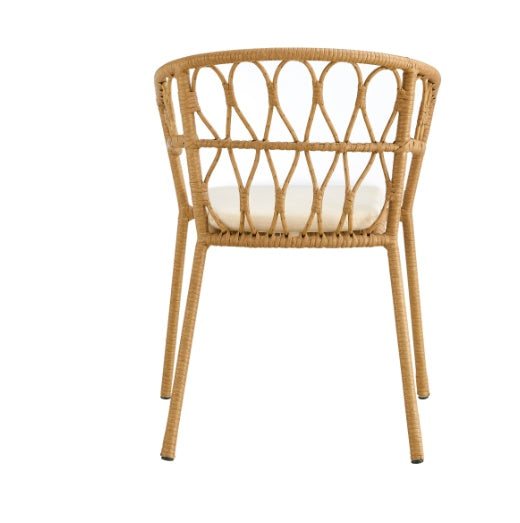 Outdoor Dinner Simple Bamboo Woven Chair (4 chairs)