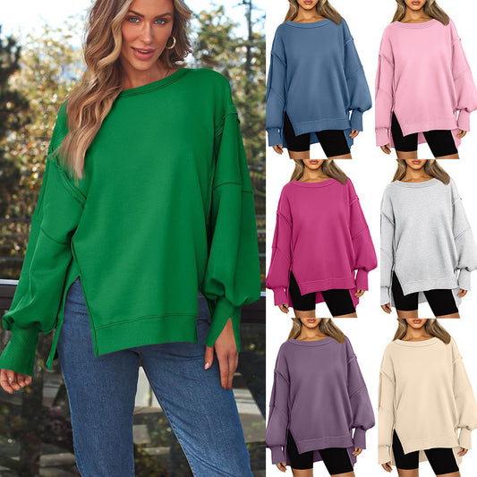 Women's Hooded Fashion Round-neck Sweater